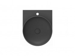 RAVAK - Yard Umyvadlo 41x50 cm, bez přepadu, otvor pro baterii, antracit (XJX03240002)