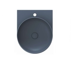 RAVAK - Yard Umyvadlo 41x50 cm, bez přepadu, otvor pro baterii, Deepsea Blue (XJX07240000)