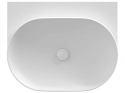 RAVAK - Yard Umyvadlo, 61x50 cm, bez přepadu, bez otvoru pro baterii, matná bílá (XJX0E060000)