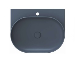 RAVAK - Yard Umyvadlo 61x50 cm, bez přepadu, otvor pro baterii, Deepsea Blue (XJX07260000)