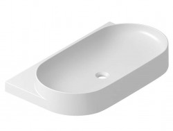 RAVAK - Yard Umyvadlo 81x50 cm, bez přepadu, otvor pro baterii, bílá (XJX01280002)