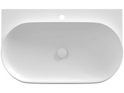 RAVAK - Yard Umyvadlo, 81x50 cm, bez přepadu, otvor pro baterii, matná bílá (XJX0E280001)