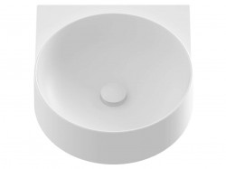 RAVAK - Yard Umývátko, 41x50 cm, bez přepadu, bez otvoru pro baterii, matná bílá (XJX0E040000)