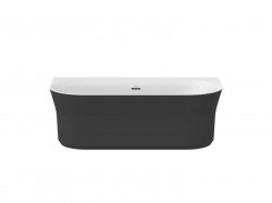 RAVAK - Ypsilon Vana 178x86 cm, černá/bílá (XC00100057)