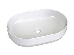 RAVAK - Zeta Slim Umyvadlo, 55x37 cm, bez přepadu, bez otvoru pro baterii, bílá (XJX01155007)