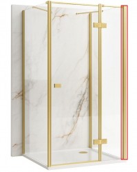 REA - Adaptér pro nástěnné kabiny U-ATLAS broušené zlato (REA-K7560)