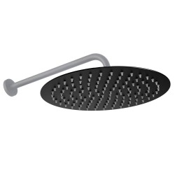 REA - Dešťová sprcha Black Matt 25cm (REA-P0501)