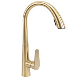 REA - Dřezová baterie Ross kartáčované zlato (REA-B5312)