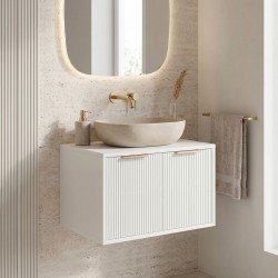 REA - Koupelnová skříňka pod umyvadlo Core 60cm White (REA-M0400)