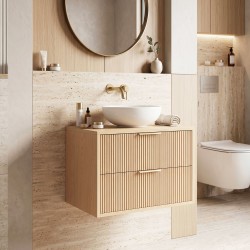 REA - Koupelnová skříňka pod umyvadlo Mono 60cm Beige (REA-M0408)