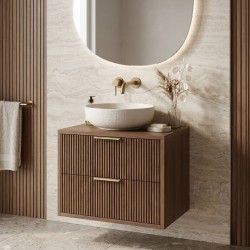 REA - Koupelnová skříňka pod umyvadlo Mono 60cm Brown (REA-M0413)
