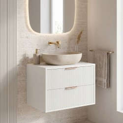 REA - Koupelnová skříňka pod umyvadlo Mono 60cm White (REA-M0402)