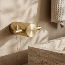 REA - Koupelnový háček 64104A SOLO Brush Gold (REA-84202)
