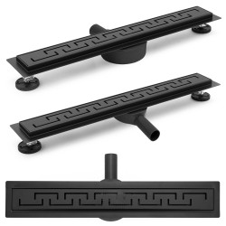 REA - Lineární sprchový žlab Greek PRO černá matná 90 (REA-G8026)