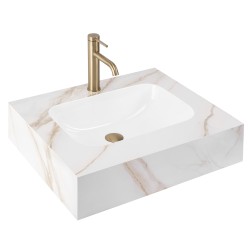 REA - Nástěnné umyvadlo Aresa Grey Gold 60 (REA-U9976)
