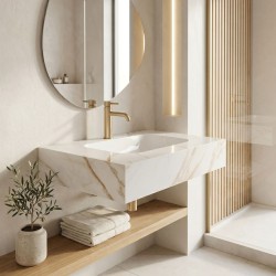 REA - Nástěnné umyvadlo Aresa Grey Gold 70 (REA-U9977)