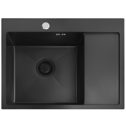 REA - Ocelový dřez Fin Black (ZLE-06014)