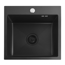 REA - Ocelový dřez Leo 40 Black (ZLE-06002)