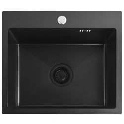 REA - Ocelový dřez Leo 50 Black (ZLE-06005)