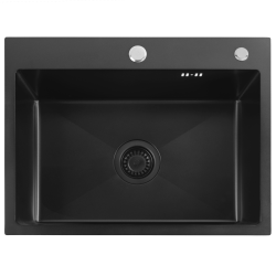 REA - Ocelový dřez Liam Black (ZLE-06008)