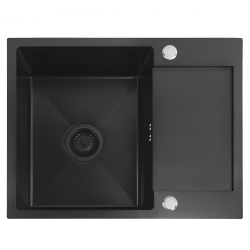 REA - Ocelový dřez Paul Black (ZLE-06011)