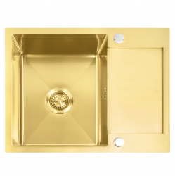 REA - Ocelový dřez Paul BRUSH GOLD (ZLE-06010)