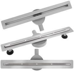 REA - Odtokový žlab FILO Nickel Brush 60 (KPL-G6800)