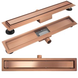 REA - Odtokový žlab Neox brush l. copper 70 (REA-G4898)