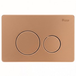 REA - Ovládací tlačítko k podomítkovým systémům WC I K011A-Q Copper Brush (REA-E9564)