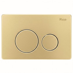 REA - Ovládací tlačítko k podomítkovým systémům WC I K011A-Q Gold Brush (REA-E9563)