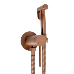 REA - Podomítková bidetová baterie Foss Clif Brush Copper (REA-B5845)