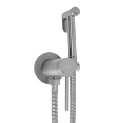 REA - Podomítková bidetová baterie Foss Clif Brush Nickel (REA-B5843)