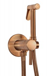 REA - Podomítková bidetová baterie LUNGO LOOP Copper Brush (REA-B6314)