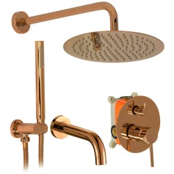 REA - Podomítková koupelnová sada LUNGO Copper + BOX (REA-P7998)