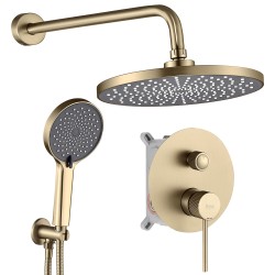 REA - Podomítková sprchová sada Lungo Stripe Gold Brush + BOX (REA-P9492)