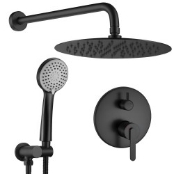 REA - Podomítková sprchová sada Ontario Black + BOX (REA-P5501)