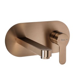 REA - Podomítková umyvadlová baterie Arcos Brush Copper (REA-B6976)