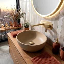 REA - Podomítková umyvadlová baterie Arcos Brush Gold (REA-B6977)