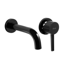 REA - Podomítková umyvadlová baterie černá metalická + BOX (REA-B4421)