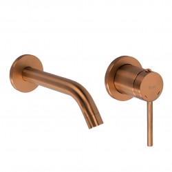 REA - Podomítková umyvadlová baterie Clif Brush Copper (REA-B5842)