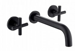 REA - Podomítková umyvadlová baterie Exit černá matná (REA-B8000)