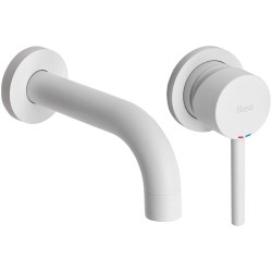 REA - Podomítková umyvadlová baterie Lungo bílá + BOX (REA-B9559)