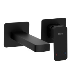 REA - Podomítková vanová baterie Arlo Black (REA-B5609)