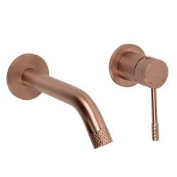 REA - Podomítková vanová baterie Venti Brush Copper (REA-B9643)