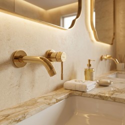 REA - Podomítková vanová baterie Venti Gold (REA-B9754)