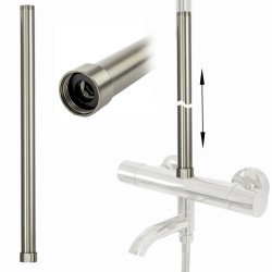 REA - Prodloužení pro vanovou/sprchovou soupravu brush nickel 50cm (REA-K9362)