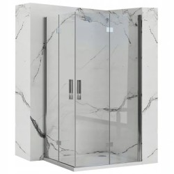 REA/S - Sprchová kabina Molier Chrome Double 80x80 (KPL-K6368)