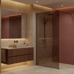 REA/S - Sprchová zástěna Flexi Brown / Titan 80 (KPL-K99475)