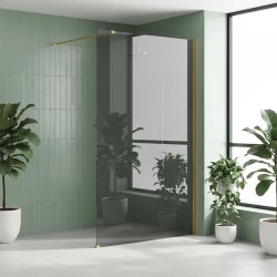 REA/S - Sprchová zástěna Flexi Grey / Gold 120 (KPL-K99782)