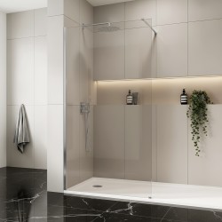 REA/S - Sprchová zástěna Flexi Transparent / Chrome 100 (KPL-K99062)